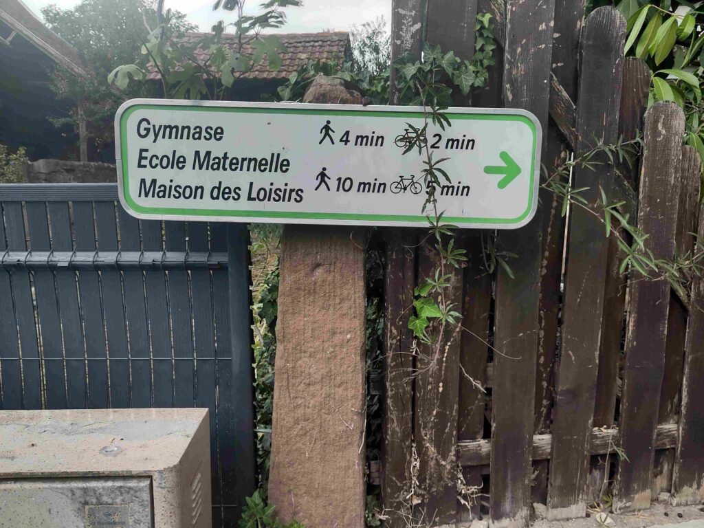 Muttersholtz - La commune a développé une trame viaire pour les piétons et cycles